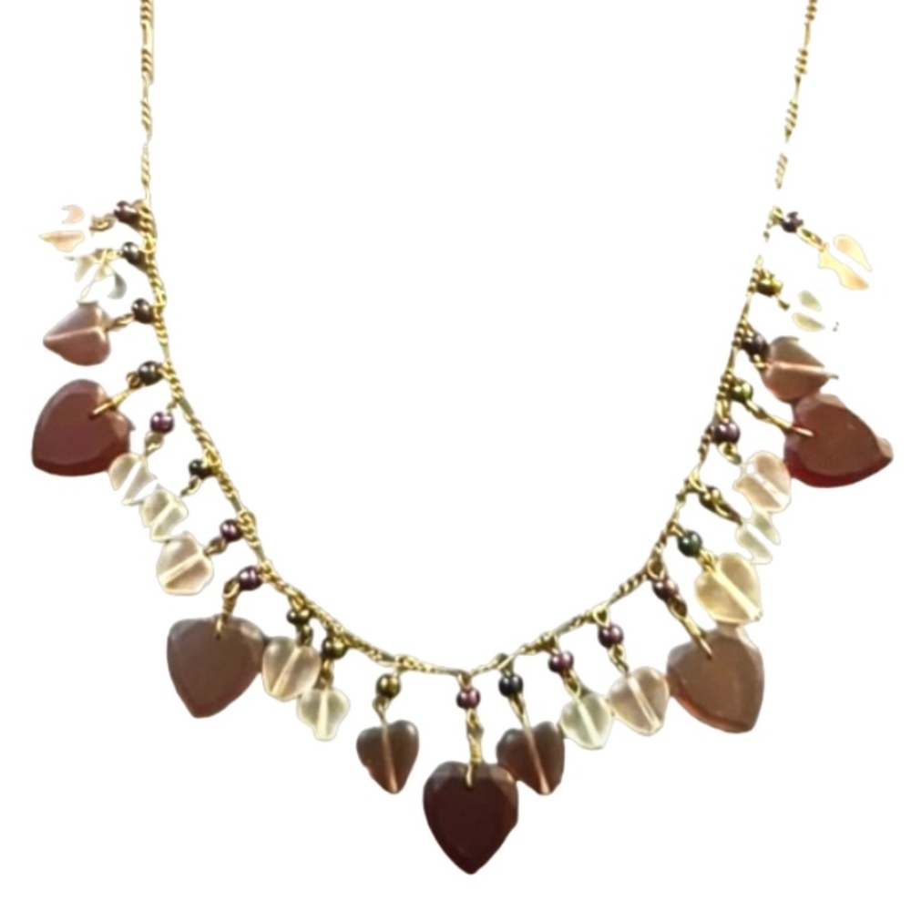 Vintage Pididdly Links Heart Charm Necklace